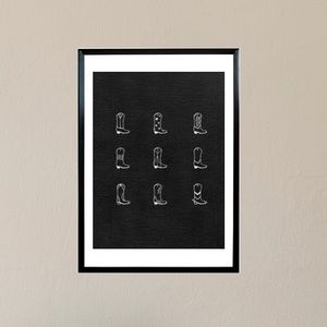 Wall Art or Instant Print | Cowboy Boots | Gift Idea | Rustic | Decor